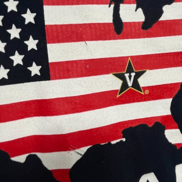 Champion Vanderbilt Baseball Men's 2XL Cut Off T-Shirt Commodores USA Patriotic - Picture 3 of 7
